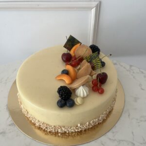 Epres- vanília mousse torta