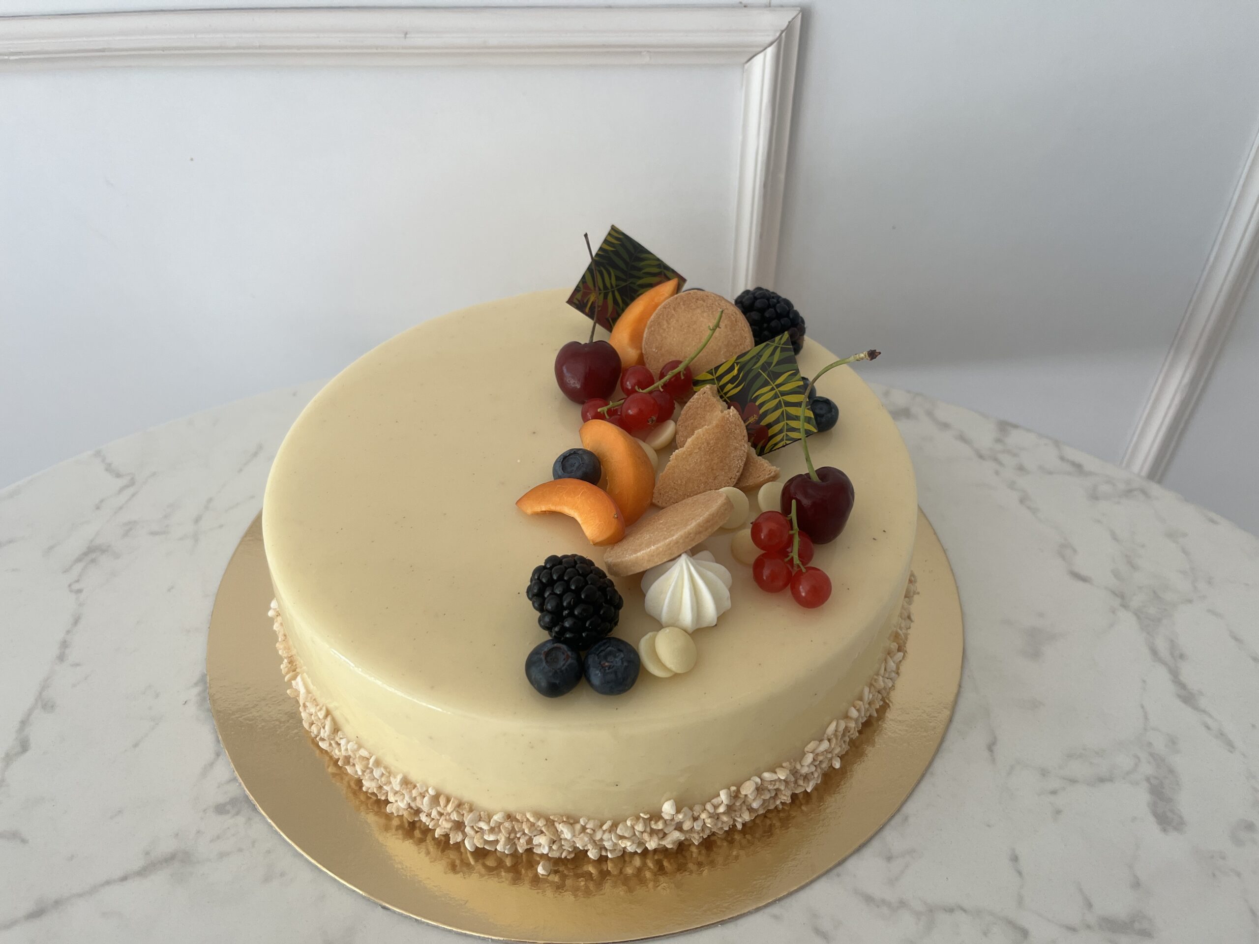 Epres- vanília mousse torta